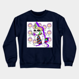 hops the bad Easter bunny Crewneck Sweatshirt